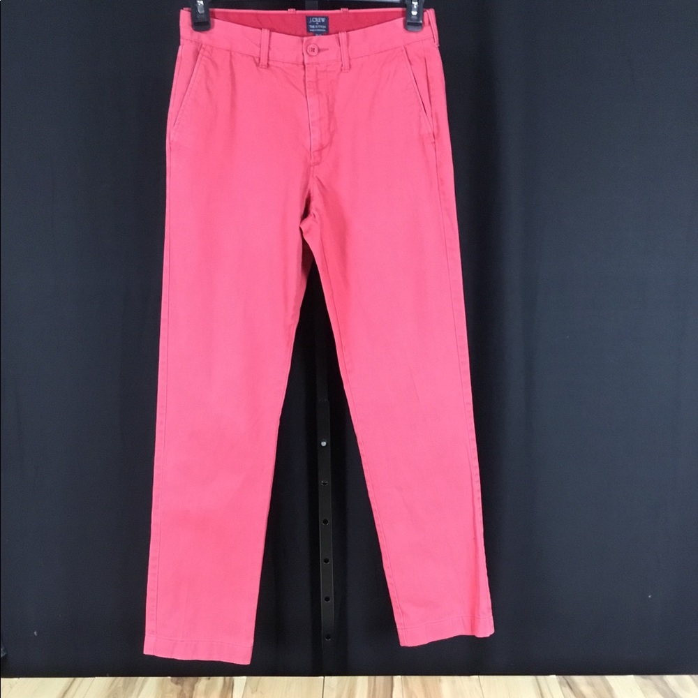 J Crew Sutton Faded Red FF chino pants 30x32